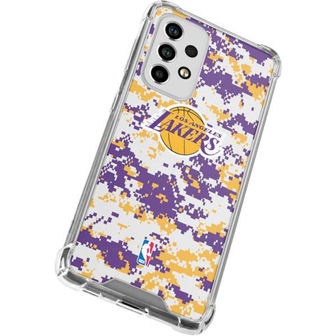NBA Los Angeles Lakers Digi Camo Galaxy A53 5G Clear Case