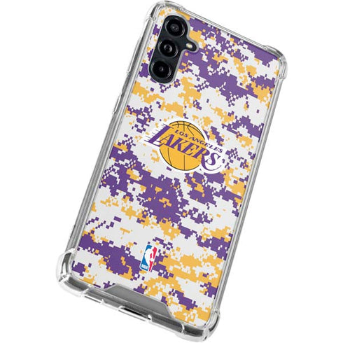 NBA Los Angeles Lakers Digi Camo Galaxy A54 5G Clear Case