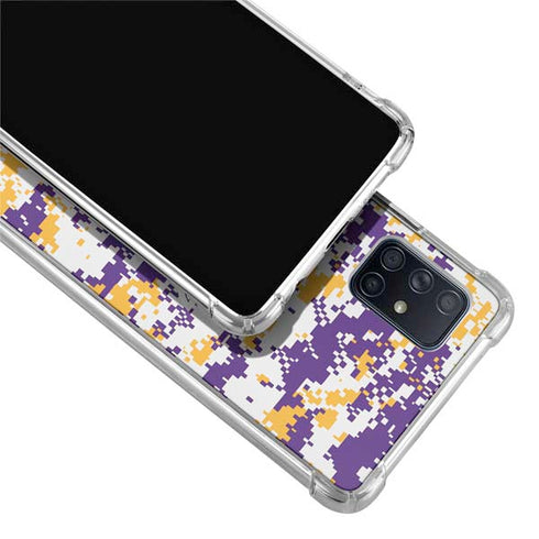 NBA Los Angeles Lakers Digi Camo Galaxy A71 5G Clear Case
