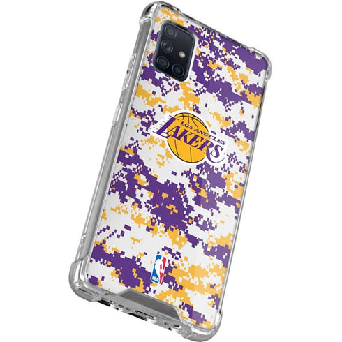 NBA Los Angeles Lakers Digi Camo Galaxy A71 5G Clear Case
