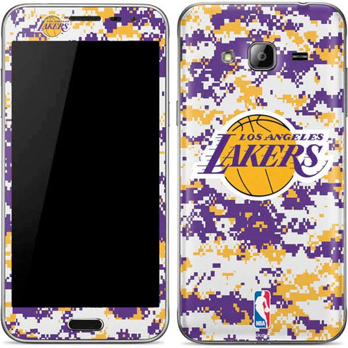 NBA Los Angeles Lakers Digi Camo Galaxy J3 Skin