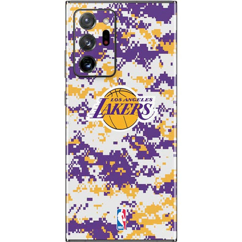 NBA Los Angeles Lakers Digi Camo Galaxy Note20 Ultra 5G Skin