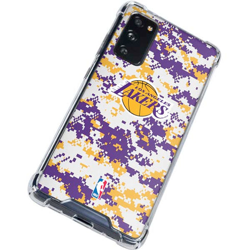 NBA Los Angeles Lakers Digi Camo Galaxy S20 FE Clear Case