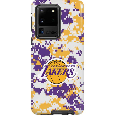 NBA Los Angeles Lakers Digi Camo Galaxy S20 Ultra 5G Pro Case