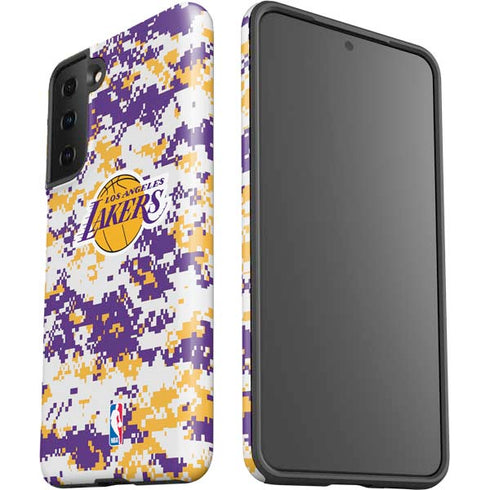 NBA Los Angeles Lakers Digi Camo Galaxy S21 Plus 5G Pro Case