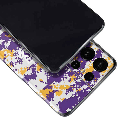 NBA Los Angeles Lakers Digi Camo Galaxy S21 Ultra 5G Skin