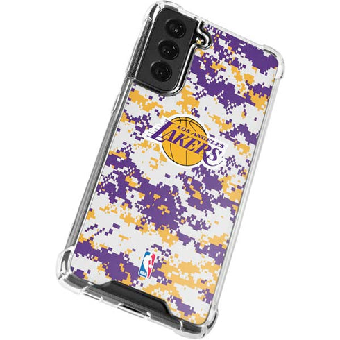 NBA Los Angeles Lakers Digi Camo Galaxy S22 Clear Case