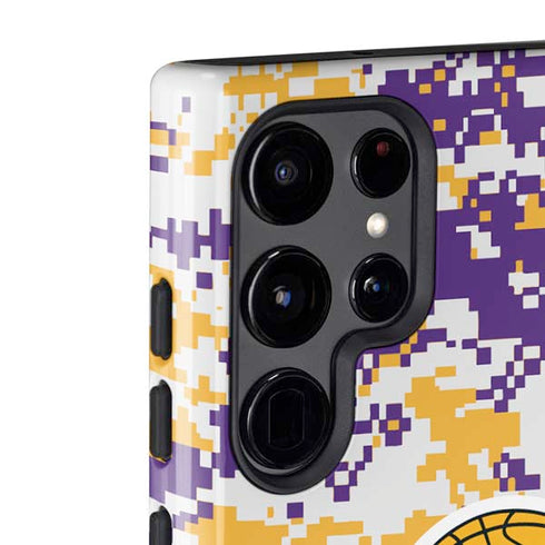 NBA Los Angeles Lakers Digi Camo Galaxy S22 Ultra Pro Case