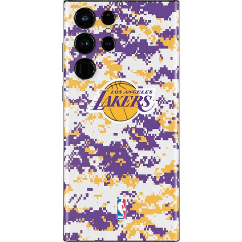 NBA Los Angeles Lakers Digi Camo Galaxy S22 Ultra Skin