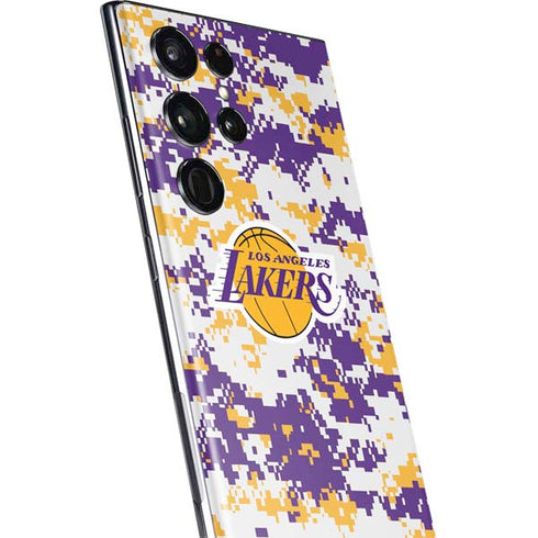 NBA Los Angeles Lakers Digi Camo Galaxy S22 Ultra Skin