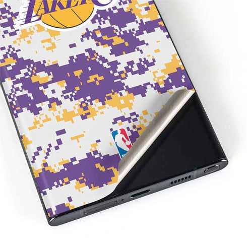 NBA Los Angeles Lakers Digi Camo Galaxy S22 Ultra Skin