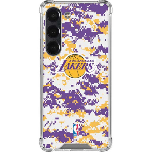 NBA Los Angeles Lakers Digi Camo Galaxy S23 Clear Case