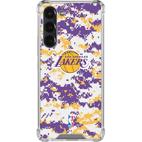 NBA Los Angeles Lakers Digi Camo Galaxy S23 Plus Clear Case