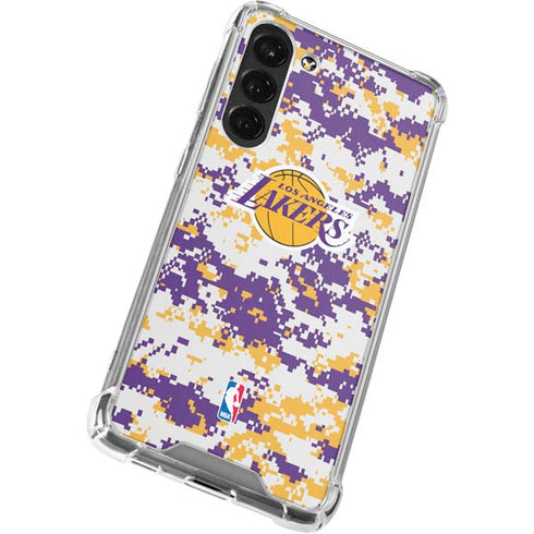 NBA Los Angeles Lakers Digi Camo Galaxy S23 Plus Clear Case