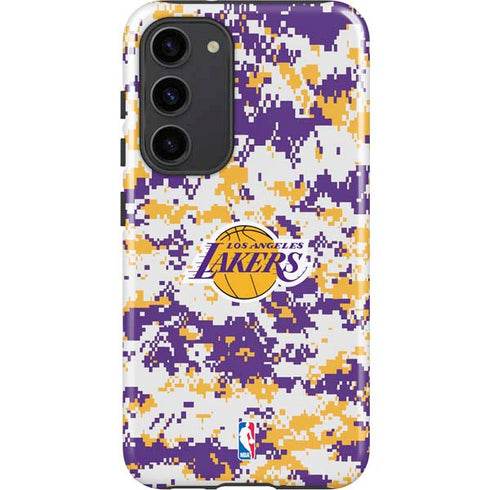 NBA Los Angeles Lakers Digi Camo Galaxy S23 Plus Pro Case