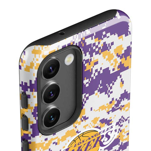 NBA Los Angeles Lakers Digi Camo Galaxy S23 Plus Pro Case