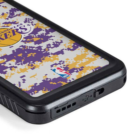 NBA Los Angeles Lakers Digi Camo Galaxy S23 Waterproof Case