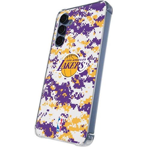 NBA Los Angeles Lakers Digi Camo Galaxy S24 Clear Case