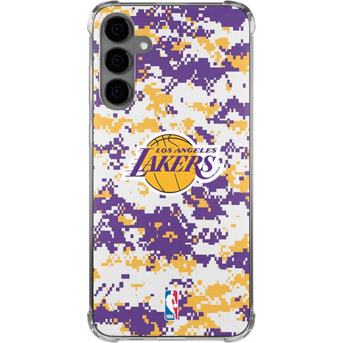 NBA Los Angeles Lakers Digi Camo Galaxy S24 Plus Clear Case