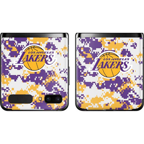 NBA Los Angeles Lakers Digi Camo Galaxy Z Flip Skin