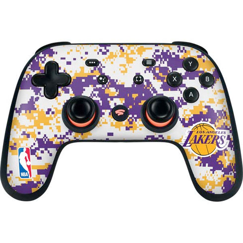 NBA Los Angeles Lakers Digi Camo Google Stadia Controller Skin