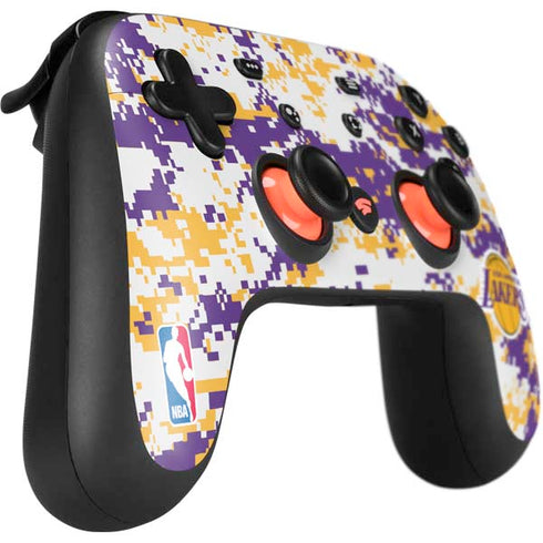 NBA Los Angeles Lakers Digi Camo Google Stadia Controller Skin