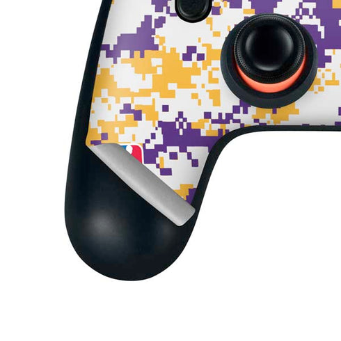 NBA Los Angeles Lakers Digi Camo Google Stadia Controller Skin