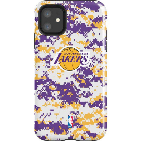 NBA Los Angeles Lakers Digi Camo iPhone 11 Impact Case