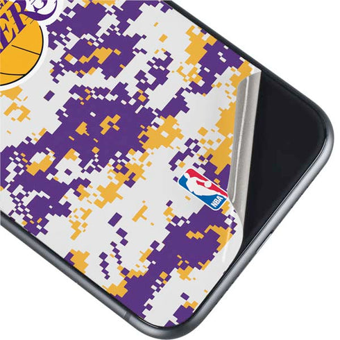 NBA Los Angeles Lakers Digi Camo iPhone 11 Skin