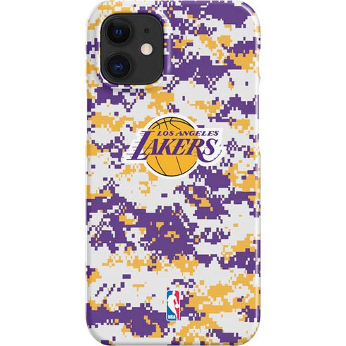 NBA Los Angeles Lakers Digi Camo iPhone 12 Mini Lite Case