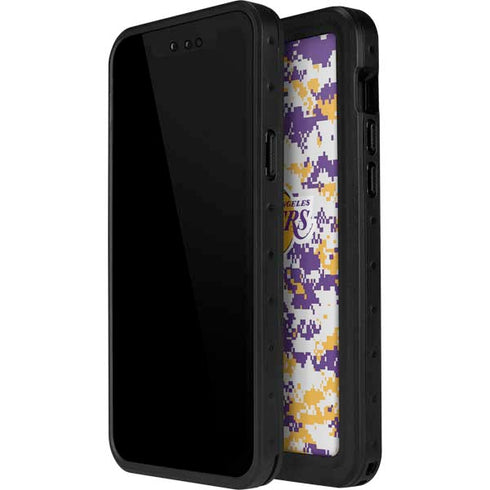 NBA Los Angeles Lakers Digi Camo iPhone 12 Mini Waterproof Case