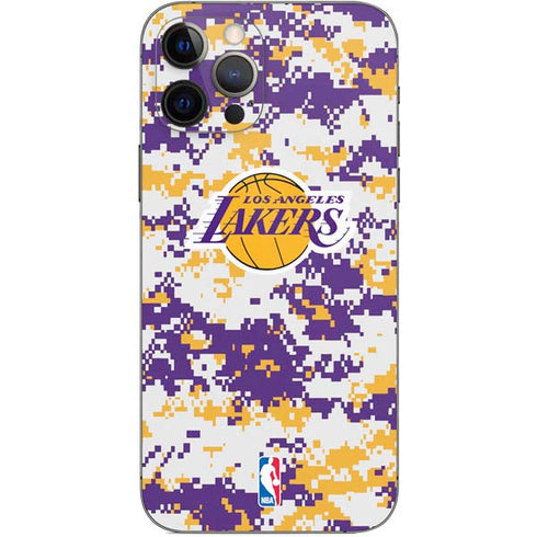 NBA Los Angeles Lakers Digi Camo iPhone 12 Pro Skin