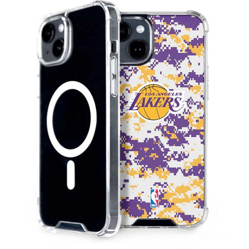 NBA Los Angeles Lakers Digi Camo iPhone 13 MagSafe Case