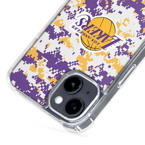 NBA Los Angeles Lakers Digi Camo iPhone 13 MagSafe Case