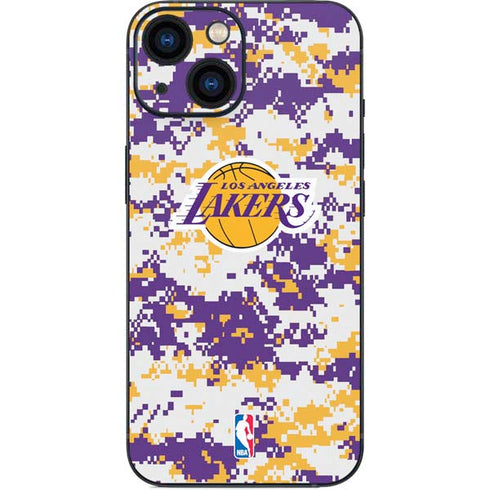 NBA Los Angeles Lakers Digi Camo iPhone 13 Mini Skin