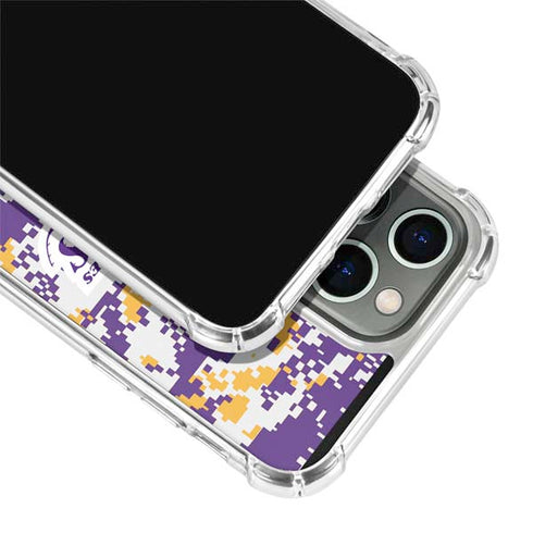 NBA Los Angeles Lakers Digi Camo iPhone 13 Pro Max Clear Case
