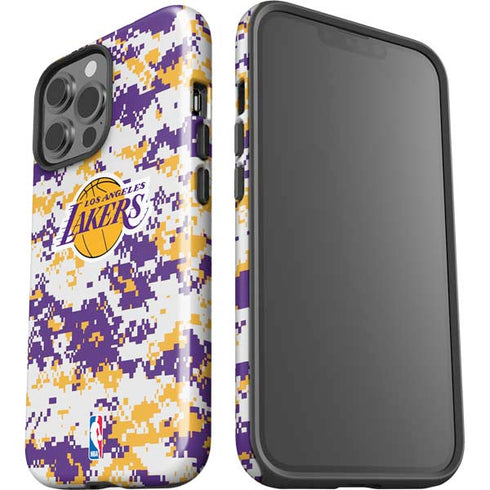 NBA Los Angeles Lakers Digi Camo iPhone 15 Pro Max Impact Case