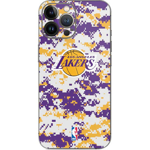 NBA Los Angeles Lakers Digi Camo iPhone 14 Pro Max Skin