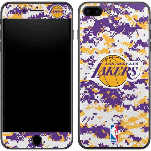 NBA Los Angeles Lakers Digi Camo iPhone 7 Plus Skin