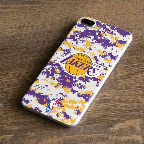 NBA Los Angeles Lakers Digi Camo iPhone 8 Plus Skin