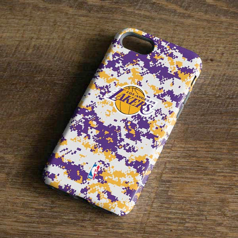 NBA Los Angeles Lakers Digi Camo iPhone 8 Pro Case