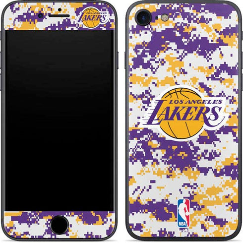 NBA Los Angeles Lakers Digi Camo iPhone SE (2nd & 3rd Gen) Skin
