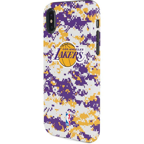 NBA Los Angeles Lakers Digi Camo iPhone X Pro Case