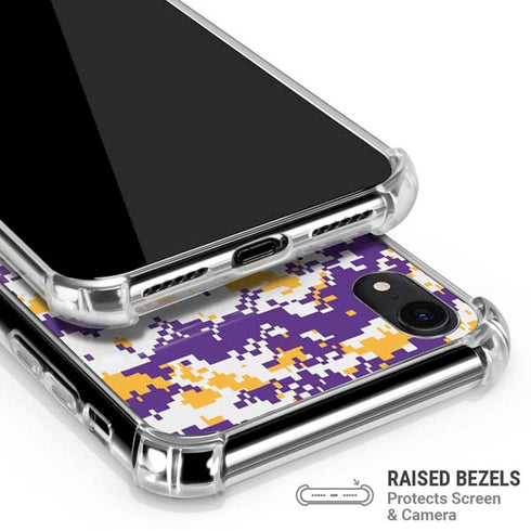 NBA Los Angeles Lakers Digi Camo iPhone XR Clear Case