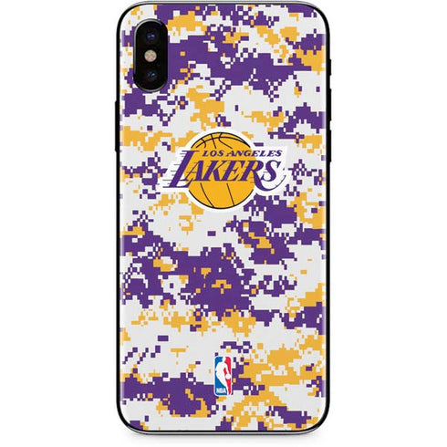 NBA Los Angeles Lakers Digi Camo iPhone XS Max Skin
