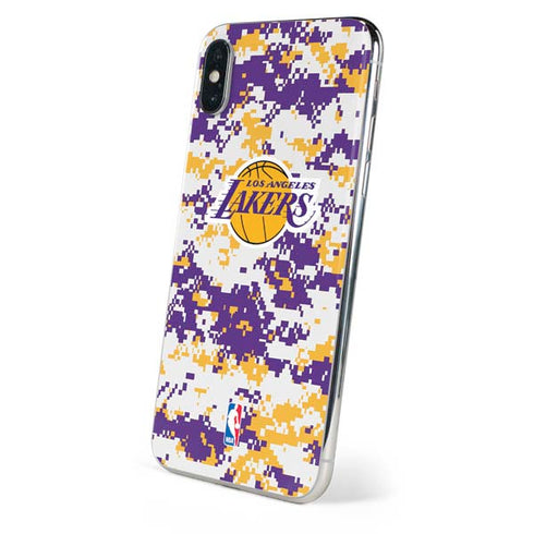 NBA Los Angeles Lakers Digi Camo iPhone XS Skin