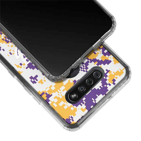 NBA Los Angeles Lakers Digi Camo LG K51/Q51 Clear Case
