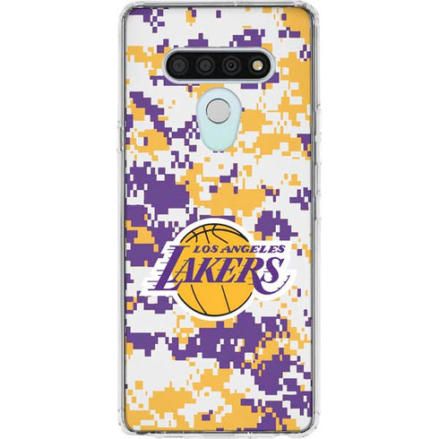 NBA Los Angeles Lakers Digi Camo LG Stylo 6 Clear Case