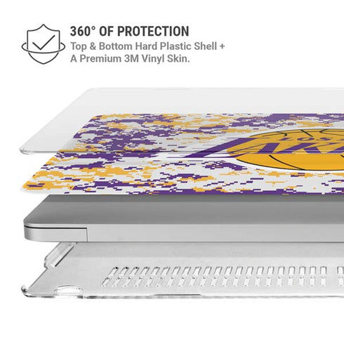 NBA Los Angeles Lakers Digi Camo MacBook Air 13in M1 (2021) Case plus Skin
