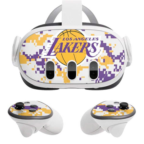 NBA Los Angeles Lakers Digi Camo Meta Quest 3 Skin